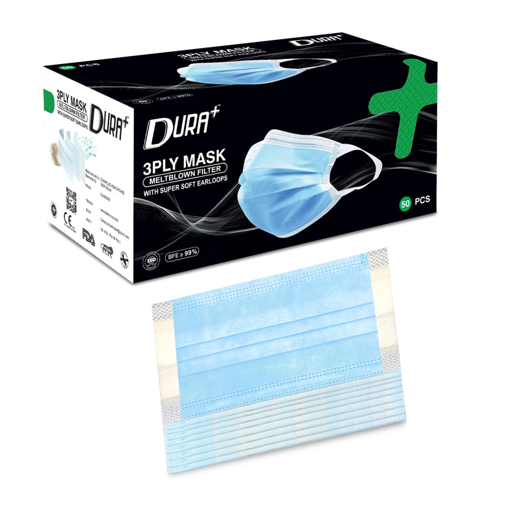 dura plus 3 ply mask